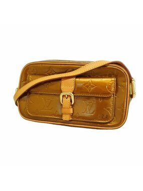 Louis Vuitton Shoulder Bag Vernis Christie MM Blanc